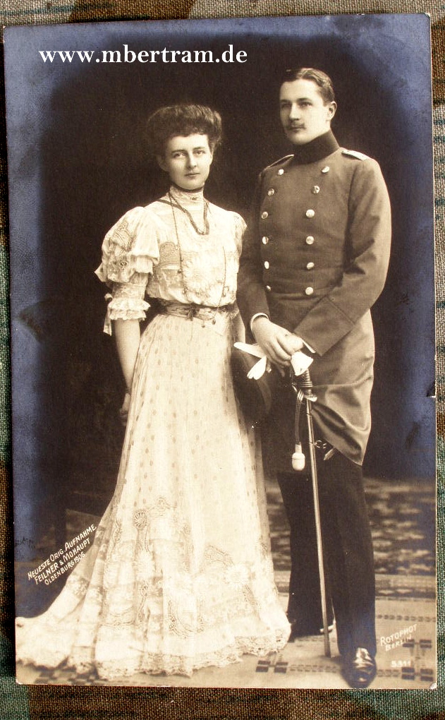 Postkartenportrait Infanterie Offizier mit IOD 1889