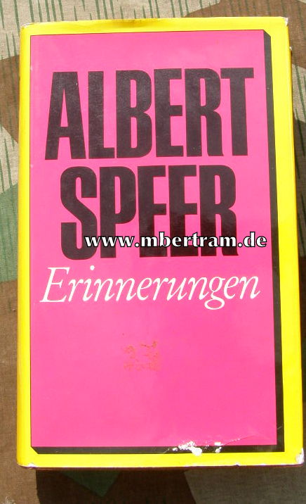 Albert Speer: Erinnerungen. ca. 1,2 kg , 611 Seiten