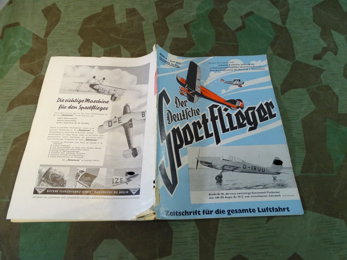6 Ausgaben Der Deutsche Sportflieger 1937 6 Ausgaben Der Deutsche Sportflieger 1937