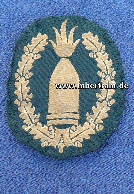 Ein Ärmelabzeichen Wehrmacht Heer für Geschützführer