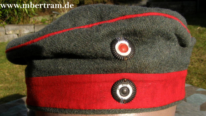 Preussen, Infanterie Krätzchen feldgrau erster Weltkrieg, Top Zustand