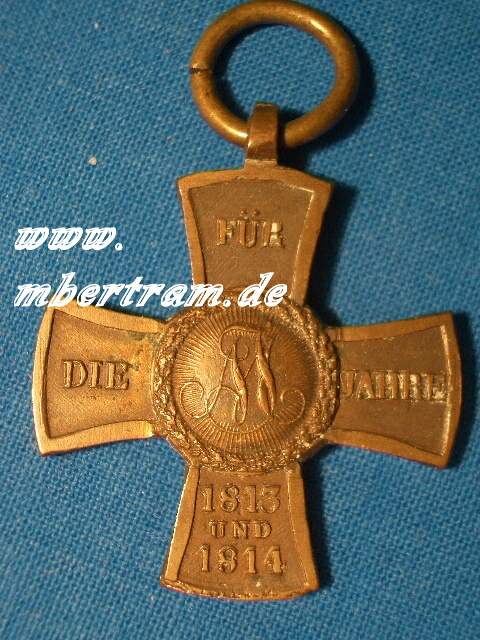 Bayrisches Militärdenkzeichen für 1813,1814,1815, bronze
