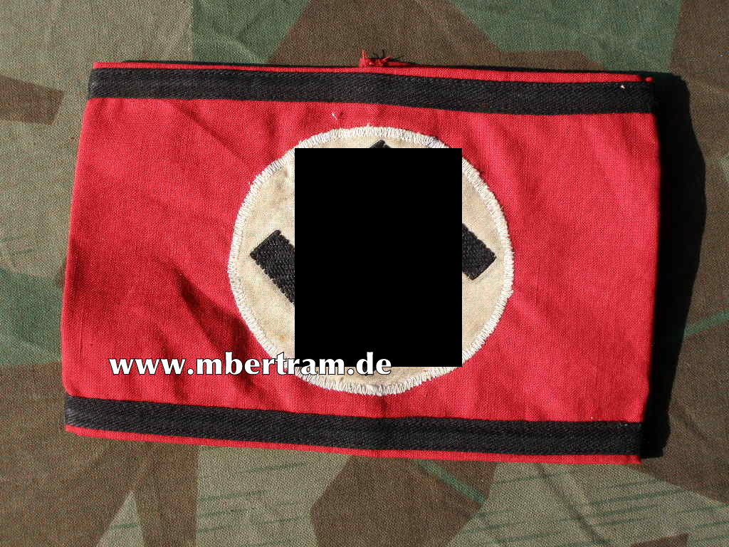 Armbinde Allgemeine SS, mehrteiliges Stück, gute Erhaltung
