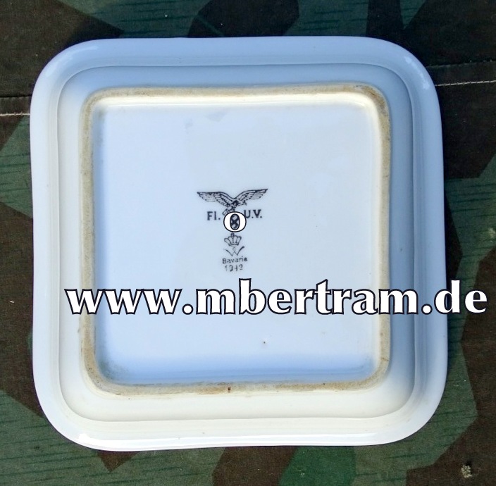 LW Porzellan Schüssel ca. 20cm, Adler, FL.U.V. Bavaria, 1942
