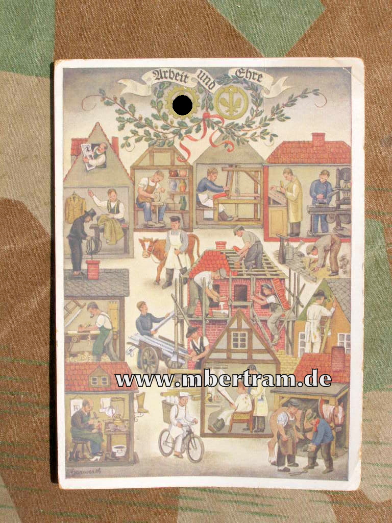 Bunte Propaganda Postkarte "Reichshandwerkertag 1936"