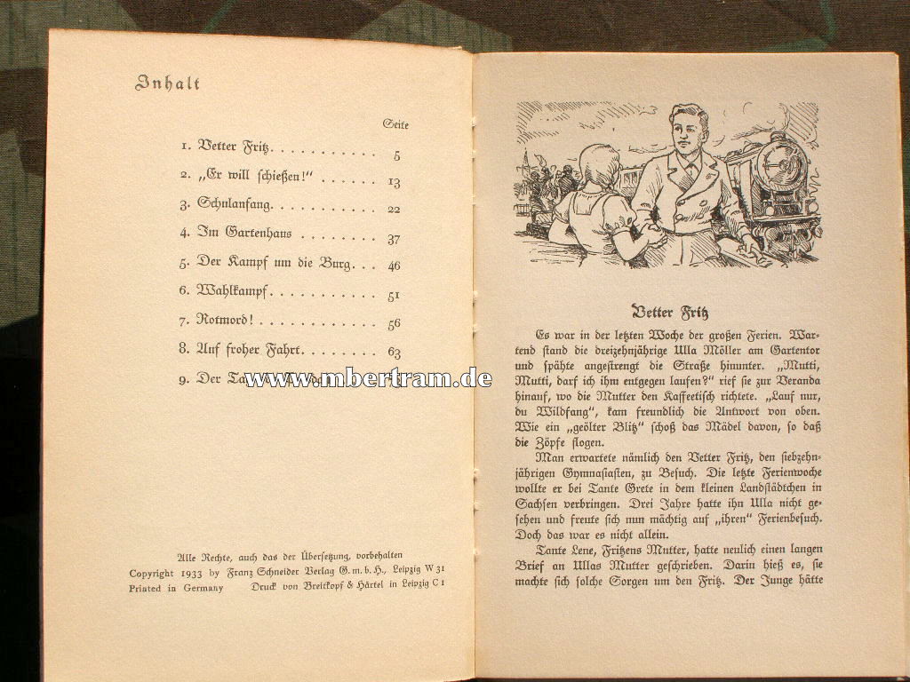 Helga Knöpke -Joest: Ulla ein Hitlermädel, 1933, 80 S.