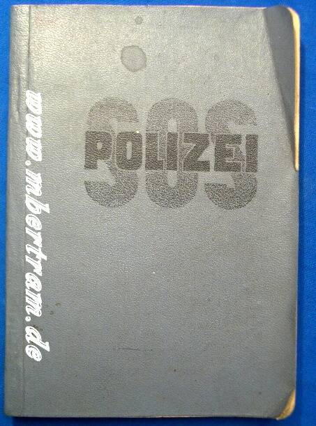 "SOS Polizei" Taschenkalender deutsche Polizei 1949 247 S.