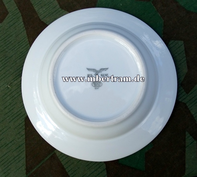 Luftwaffen Suppenteller, Adler, FL.U.V. Bauscher Weiden 1941