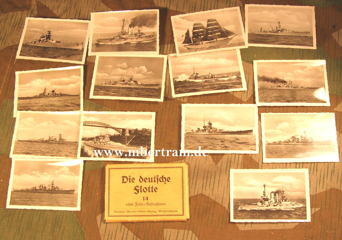 Die deutsche Flotte, 14 echte Foto Aufnahmen um 1941