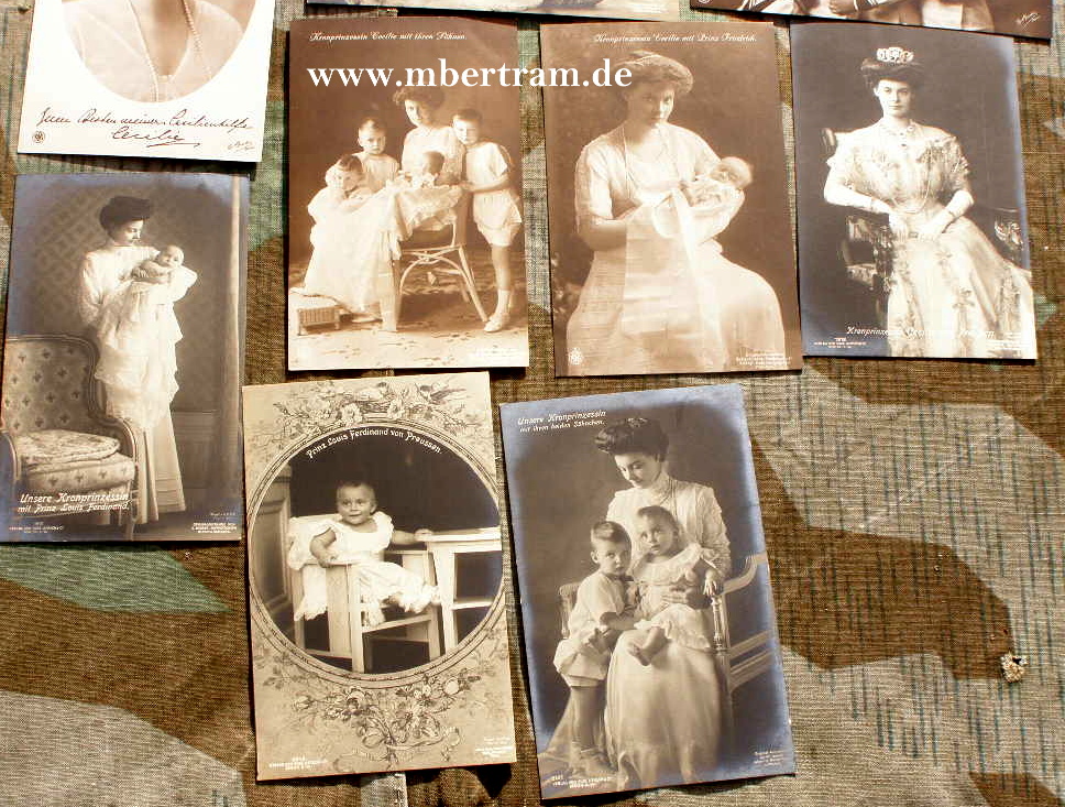 9x Kronprinzessin Cecilie von Preussen, teils mit Kindern