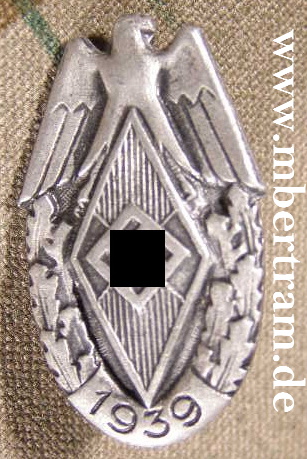 Hitler-Jugend Siegernadel 1939 HJ-Reichssportwettkämpfe
