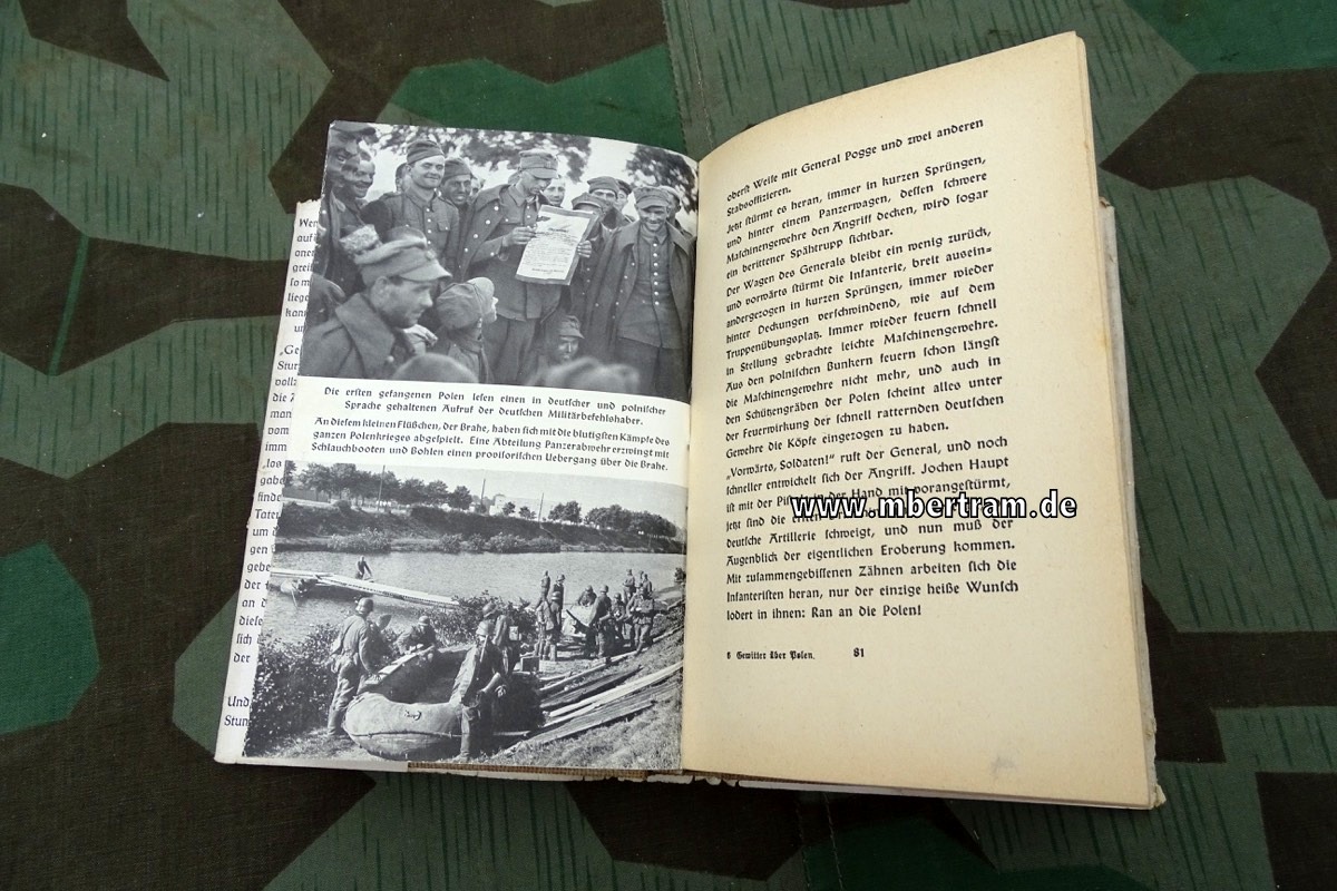Sedlatzek.: Gewitter über Polen. 1940, 255 S. mit Schutzeinband.