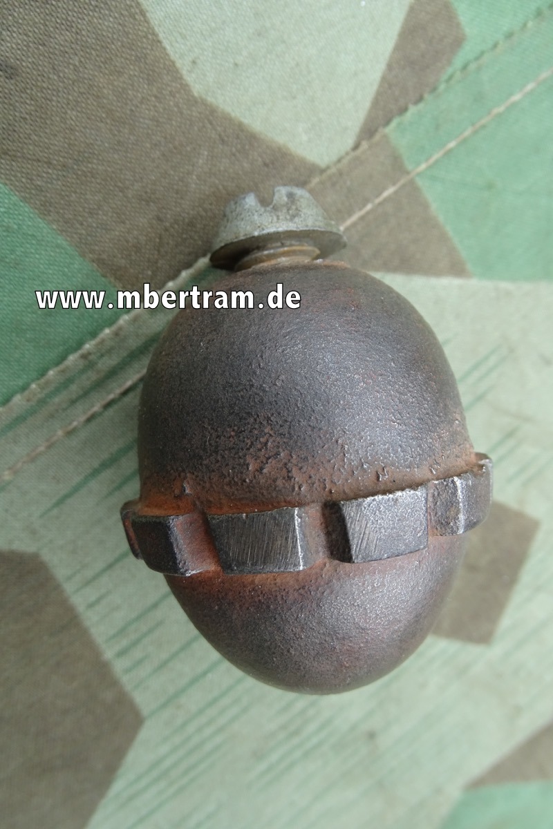 Deutsche Deko Eierhandgranate 1. Weltkrieg 1914/ 1918 mit Zünder