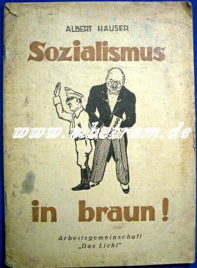 Hauser, Albert: Sozialismus in Braun. Erscheinungsjahr: 1946