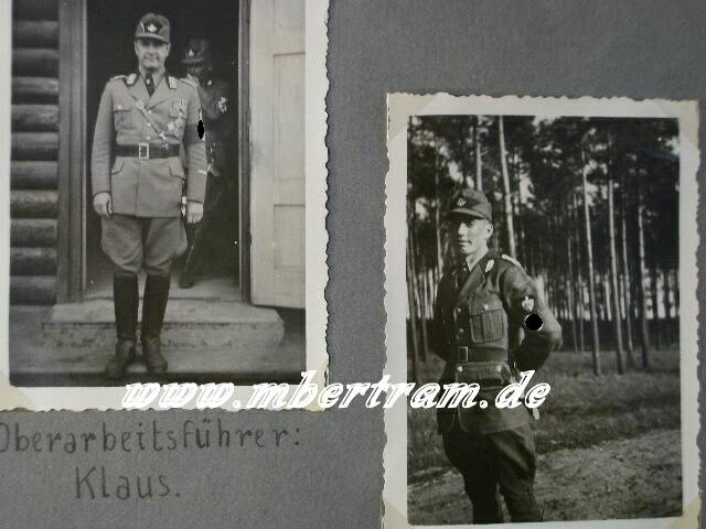 1705-8 RAD/ Reichsarbeitsdienst Dienstzeitalbum. RAD Abt. 5/86,Wehrmachts Dienstzeitalbum