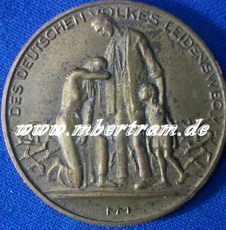 Medaille: "Des Deutschen Volkes Leidensweg", Preise 1923