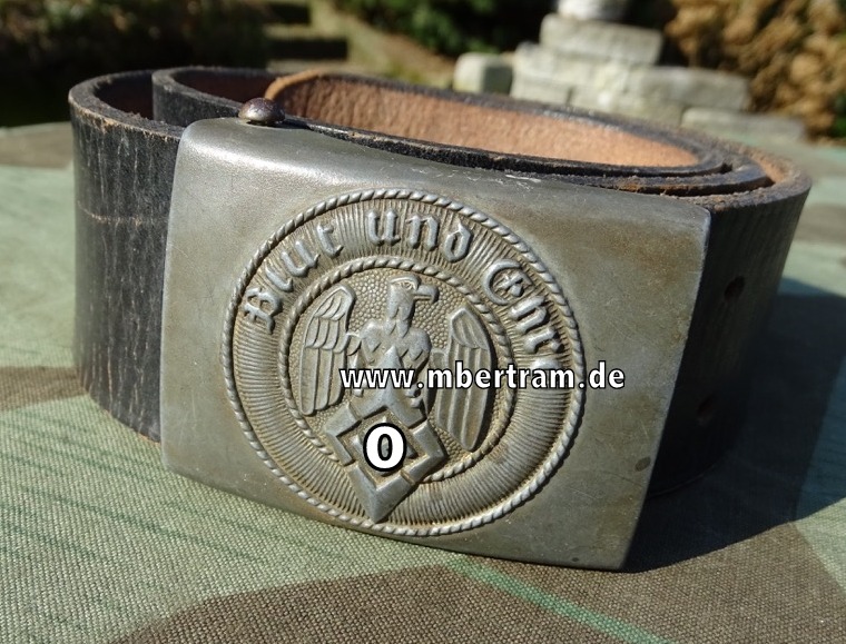 Hitlerjugend Koppelschloss, Feinzink mit Koppel, Hst: RZM 4/39, Assmann