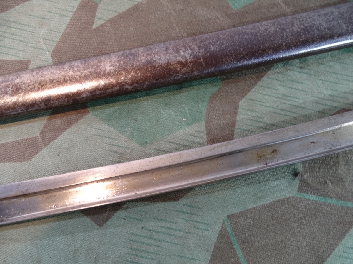 Frankreich Chassepot-Bajonett St. Etienne 1869, Metallscheide , Nummerngleich J 78615 Frankreich Chassepot-Bajonett St. Etienne 1869, Metallscheide , Nummerngleich J 78615