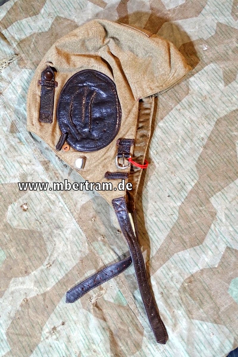 WH Luftwaffe Flieger Sommer Kopfhaube,  o. Sprechfunk, Lkp W 101