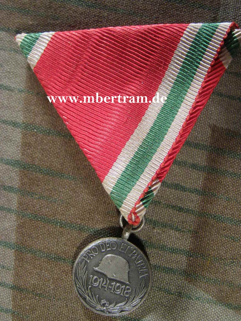 1er Miniatur ,Dreiecksband: Pro Deo et Partia" 1914-1918