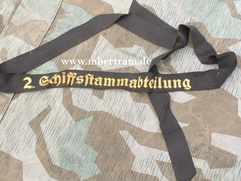 Mützenband Kriegsmarine "2. Schiffsstammabteilung "