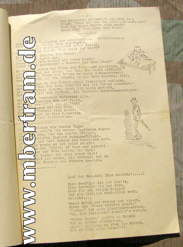 Luftwaffen Bau Komp. 66/XI, Lüneburg 1940. Bierzeitung