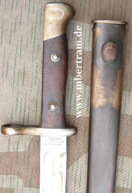 Bajonett Chile Modell 1895 mit Scheide ,WKC SG