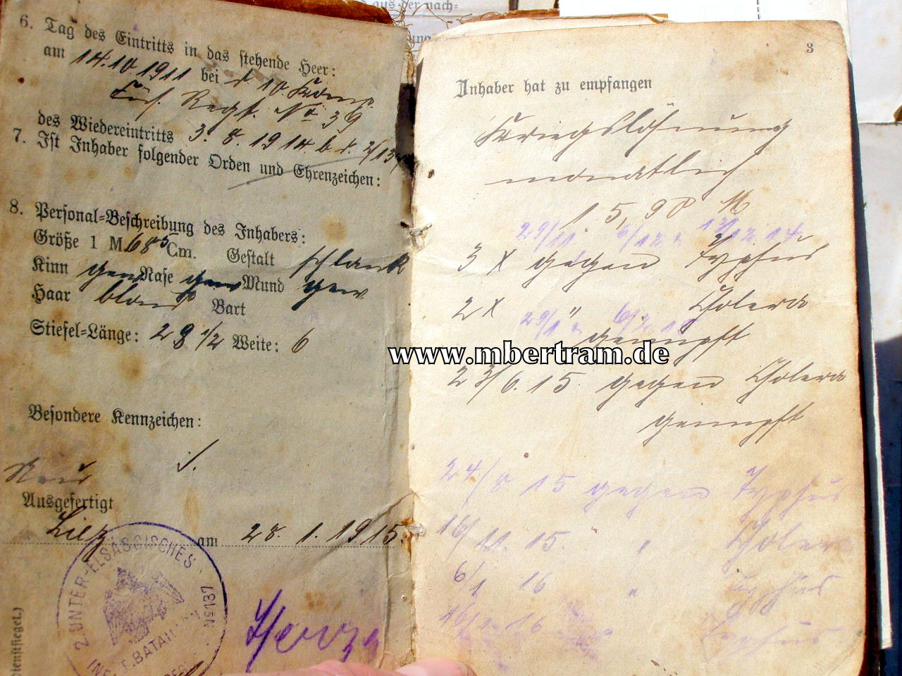 12438-19 Dokumenten: 2. Kp. Inf. Rgt. 137, Urkunde EK2...