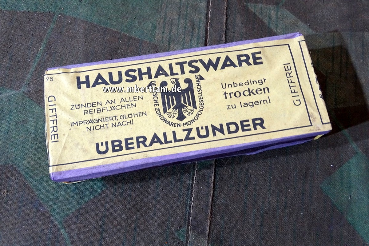 Streichhölzer " Überallzünder" 30er / 40er Jahre