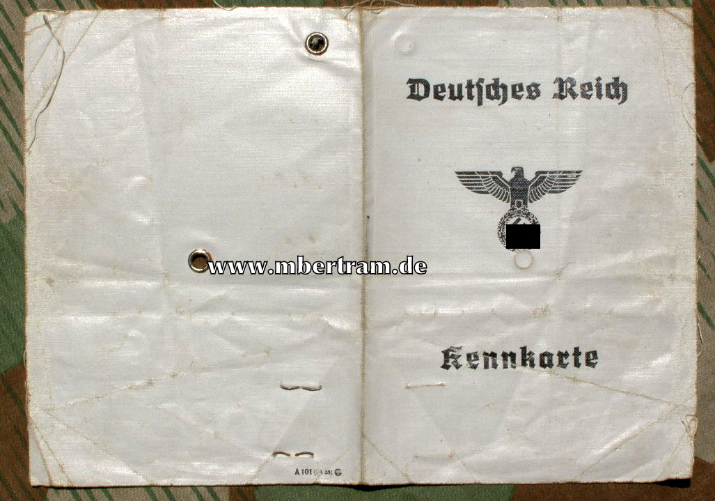 Kennkarte für einen Mann, ausgestellt 25.07.1940