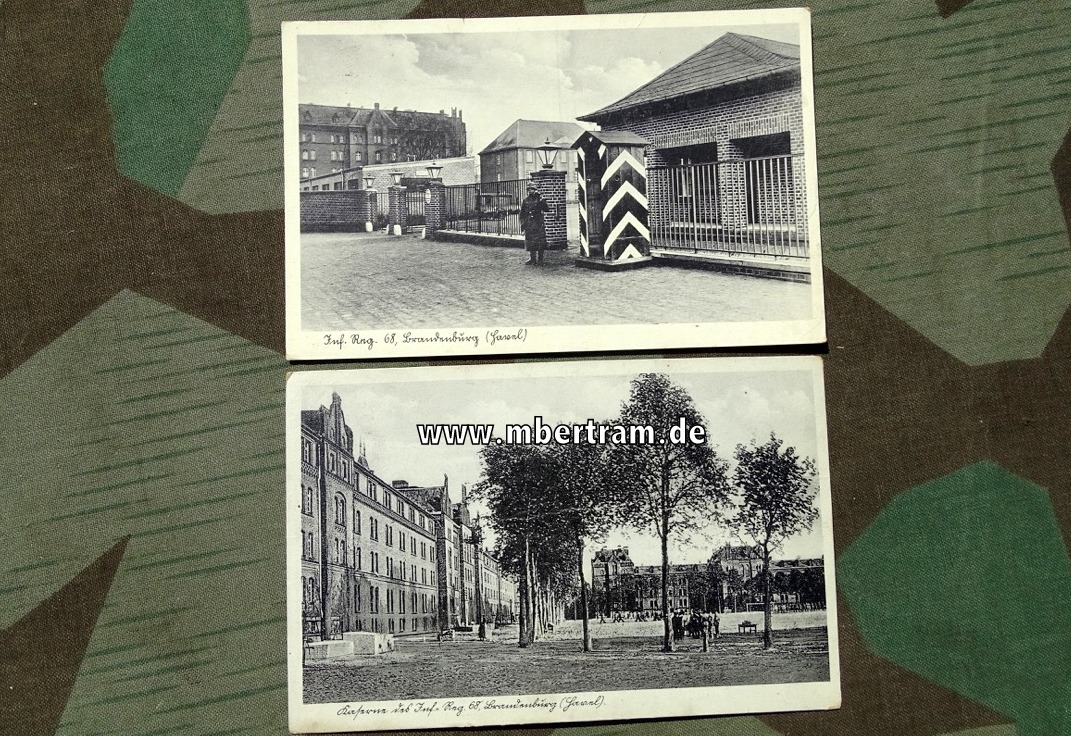2 Ansichtskarten Kaserne des Inf. Rgt. 68 Brandenburg (Havel)
