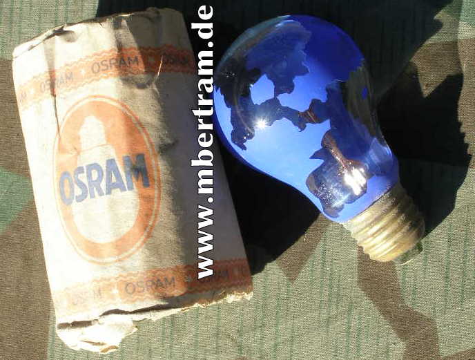 Osram Luftschutz Lampe, 220-230 V, 25 W um 1944/45