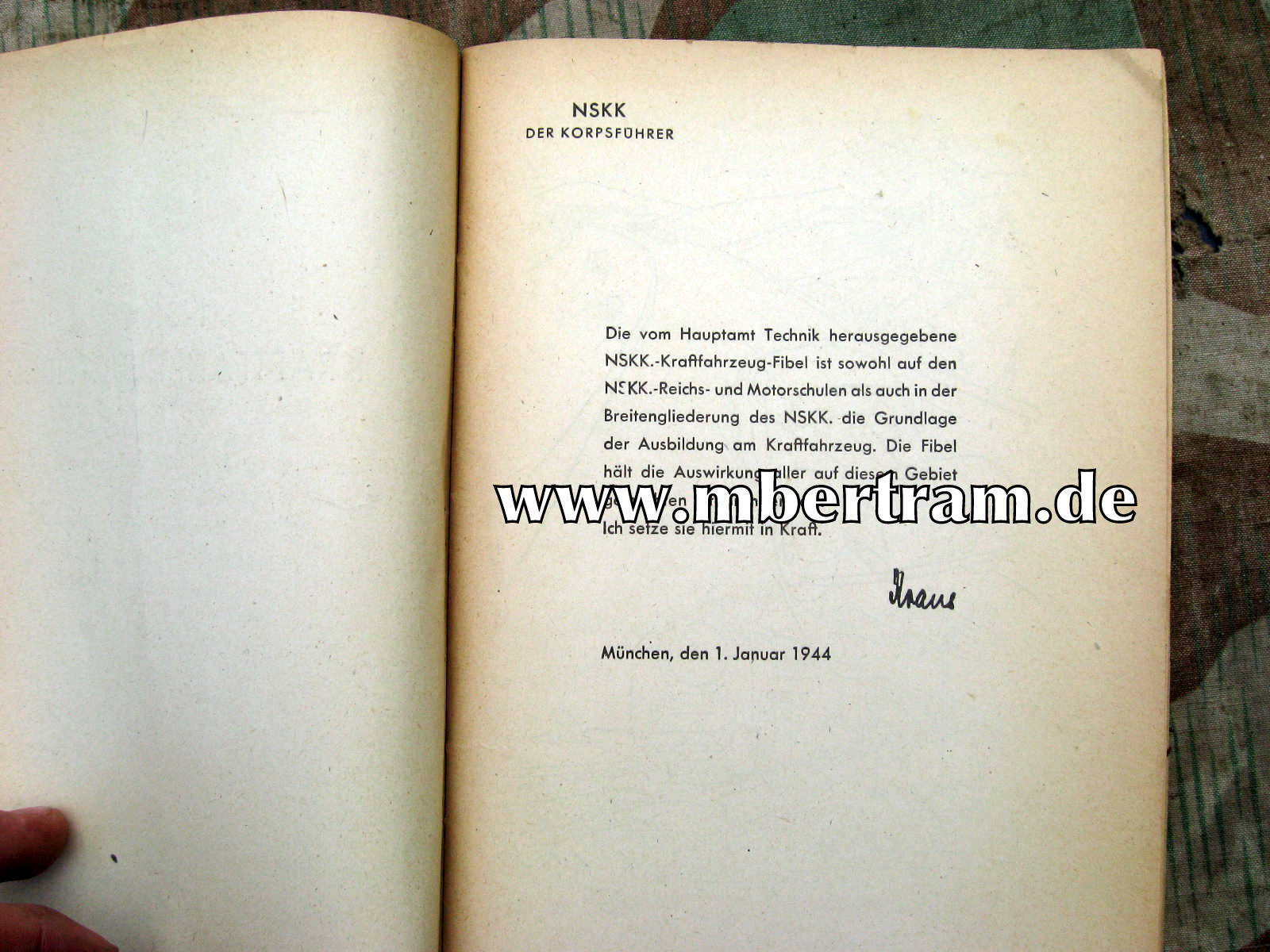 12984-3 NSKK-Korpsführung: NSKK Kraftfahrzeug-Fibel, 1944, 63 S.