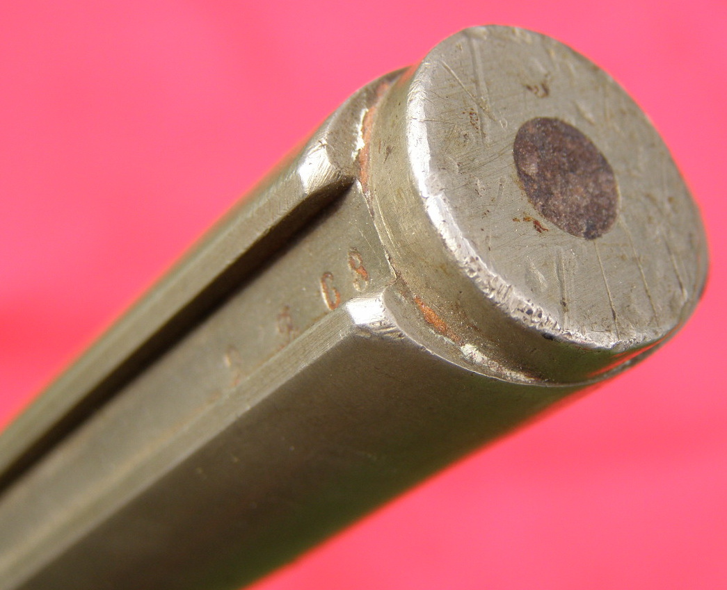 Lebel Bajonett M 86, 1. Mod., Neusilbergriff, geb. Parierst.