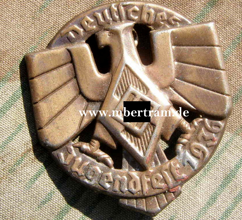 Treffabzeichen " Deutsches Jugendfest 1936"