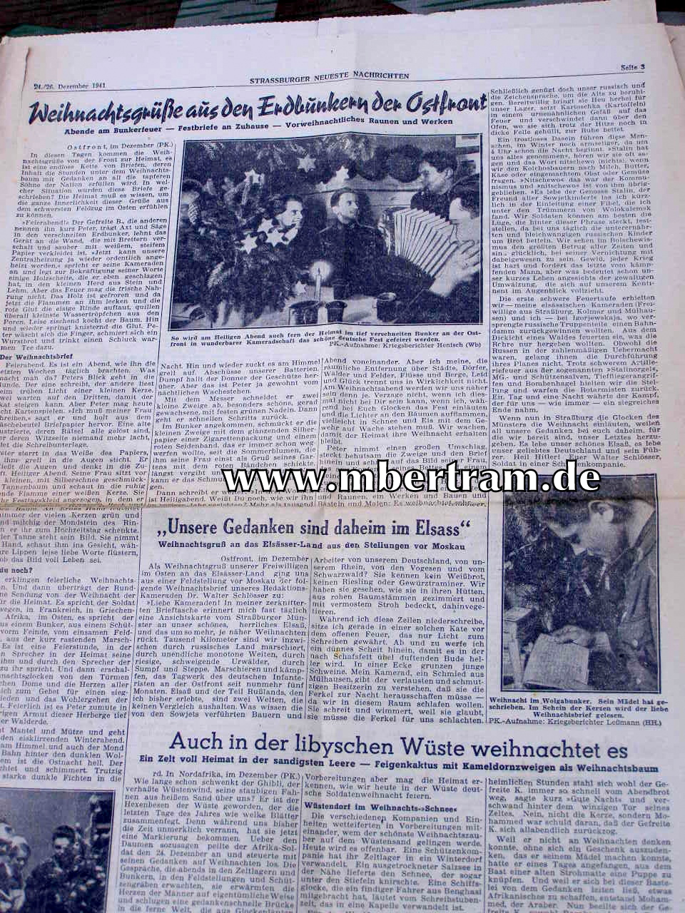 Strassburger Neueste Nachrichten, Folge 355, Dez. 1 9 4 1