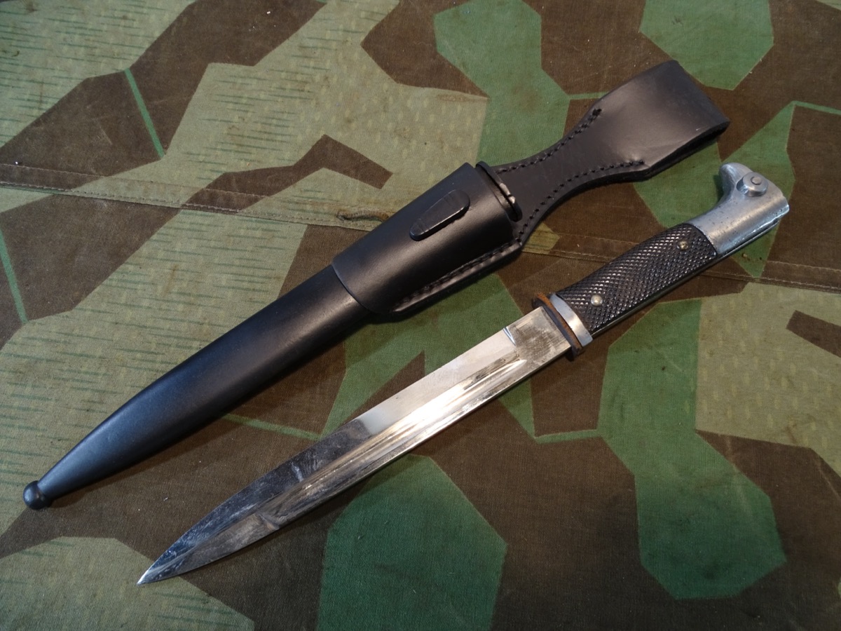 Wehrmachts Extra Seitengewehr KS 98 , Carl Eickhorn,  Kopie Koppelschuh, keine Parierstange. 