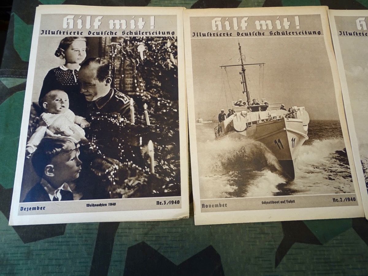 12 Hefte "Hilf Mit" Illustrierte deutsche Schülerzeitung. Ganzer Jahrgang 1940 12 Hefte "Hilf Mit" Illustrierte deutsche Schülerzeitung. Ganzer Jahrgang 1940
