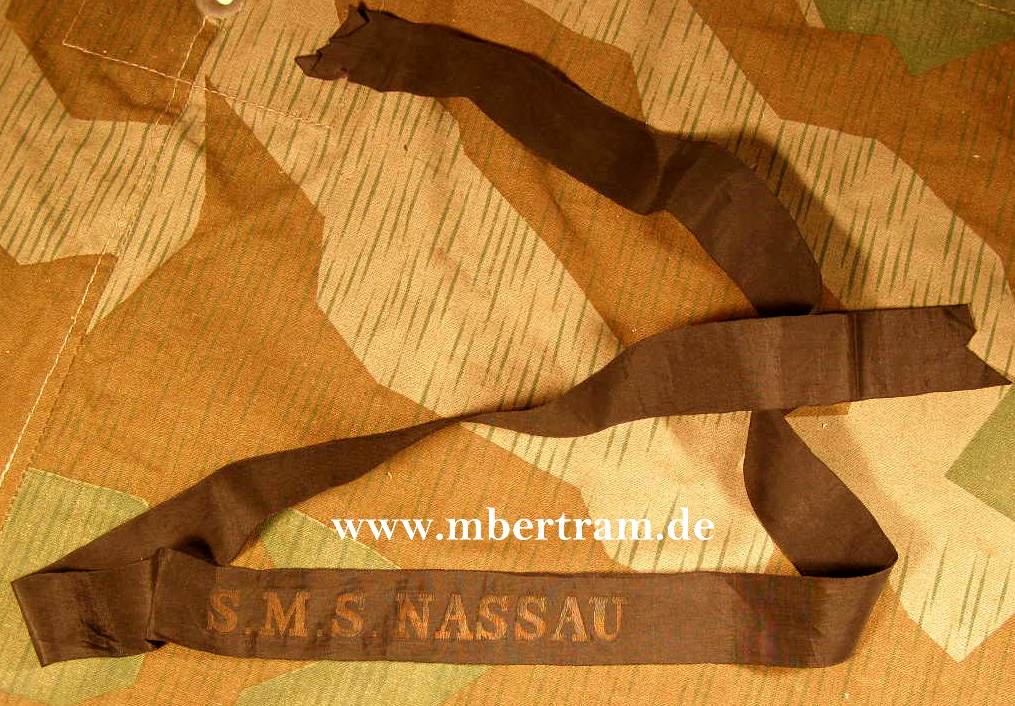 Kaiserliche Marine: Mützenband "S.M.S. Nassau"
