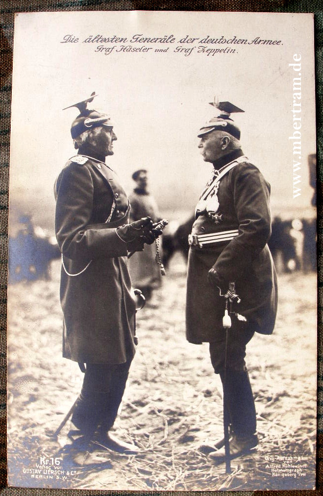 Die ältesten Generäle der dt. Armee, Hässler, Zeppelin
