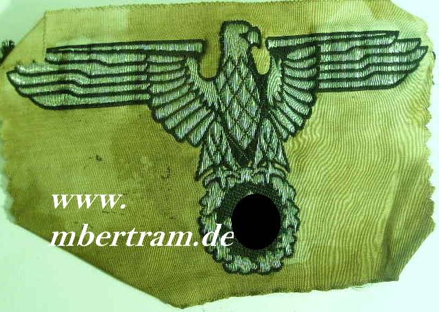 Replik: SS Adler. Metallfaden- flatwire Ausführung. ca.11x6cm