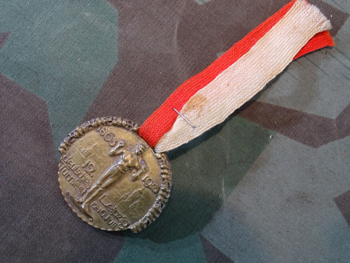 Medaille 12. deutsches Turnfest Leipzig 1863-1913. 12.-16. Juli 1913