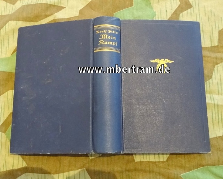 "Mein Kampf", Adolf Hitler, blauer Leineneinband.  FRÜHE AUSGABE von 1933 !!! SELTEN