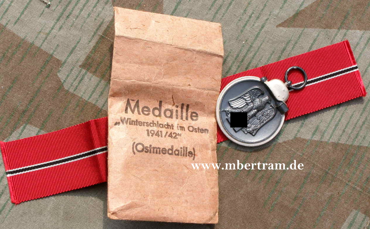 Ostmedaille, Tüte: " 3 -Wilhelm Deumer Lüdenscheid"