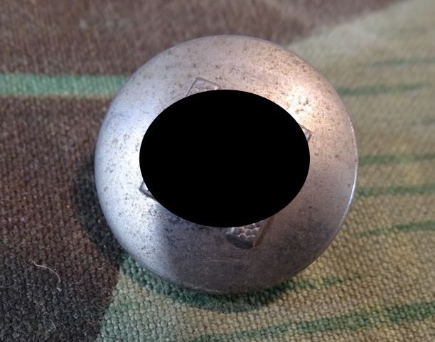20 mm Uniformknopf 3 Reich mit grossem, gekörnten  HK