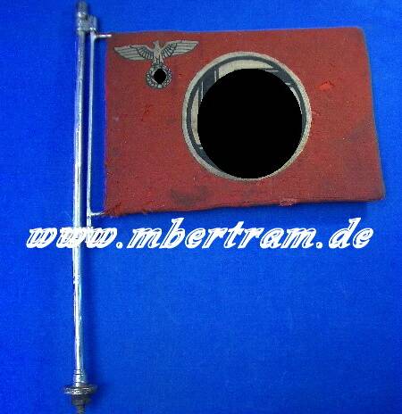 1086-2 Autostander " Reichsdienst" mit Fahrzeug-Fahnenstange