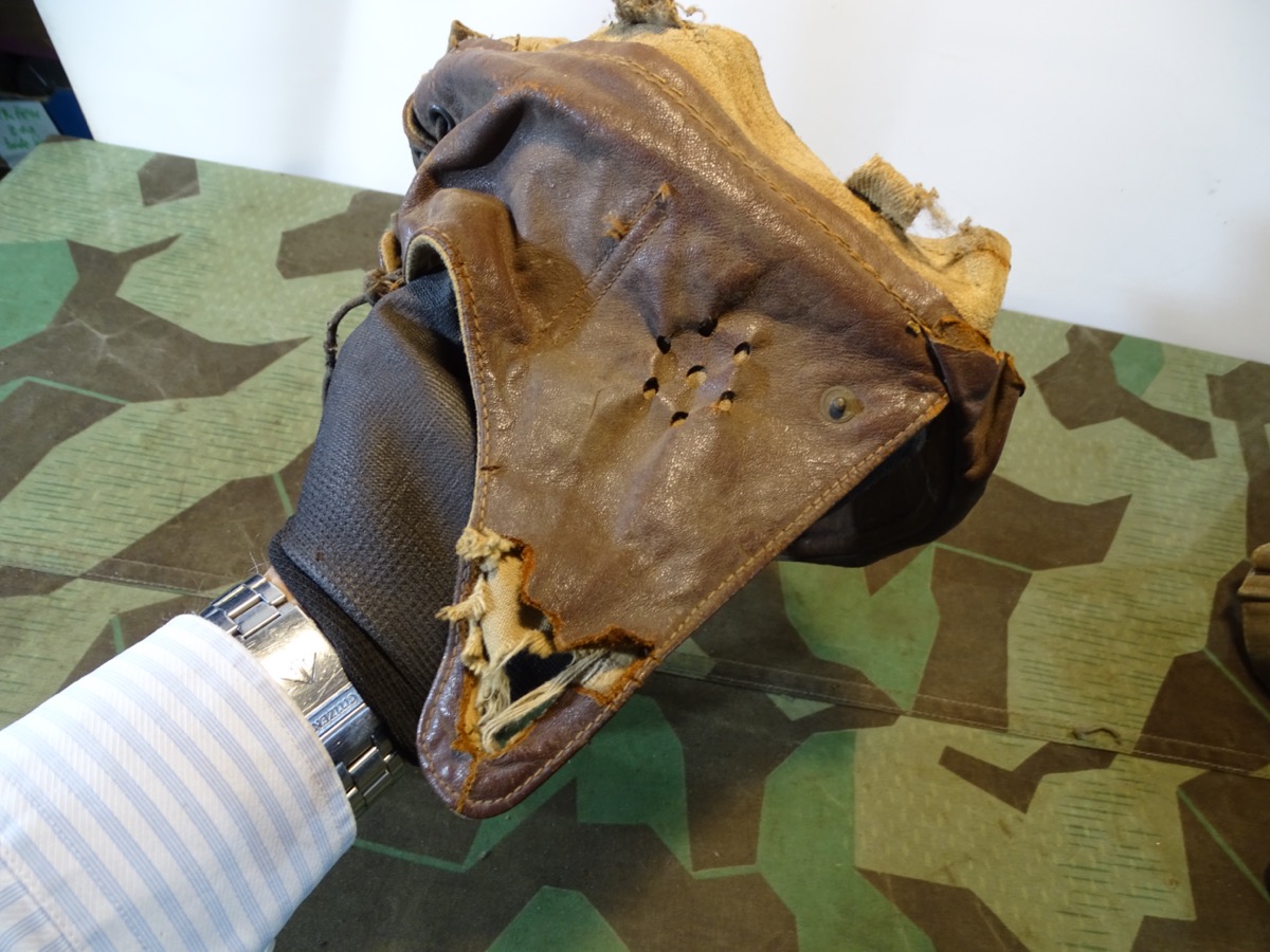 Innenhelm / Innenausstattung für britischen Kradfahrer Helm 2. Weltkrieg, 1942
