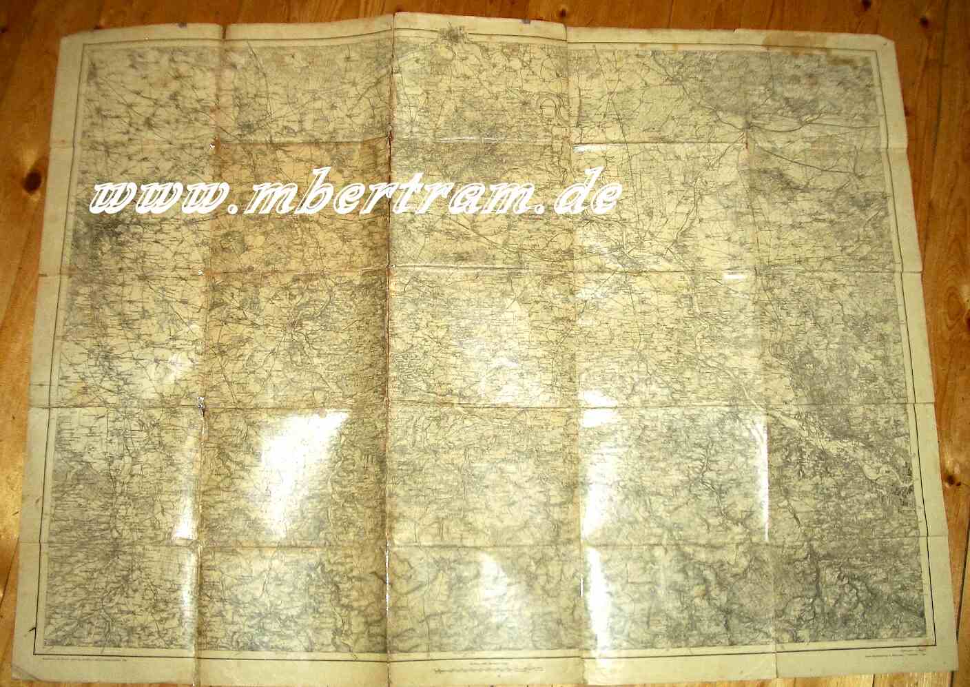 Landkarte für das Kaisermanöver 1912, 1:100000