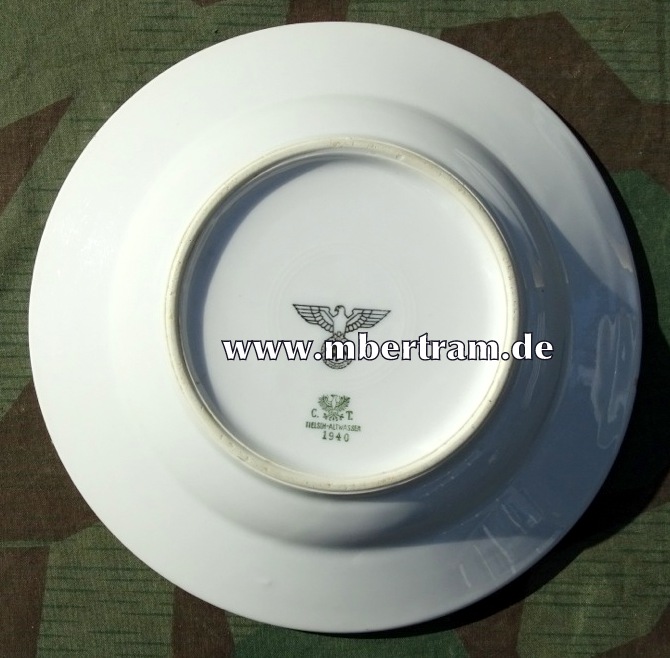 Wehrmacht Suppenteller, Adler, CT Tielsch Altwasser, 1940