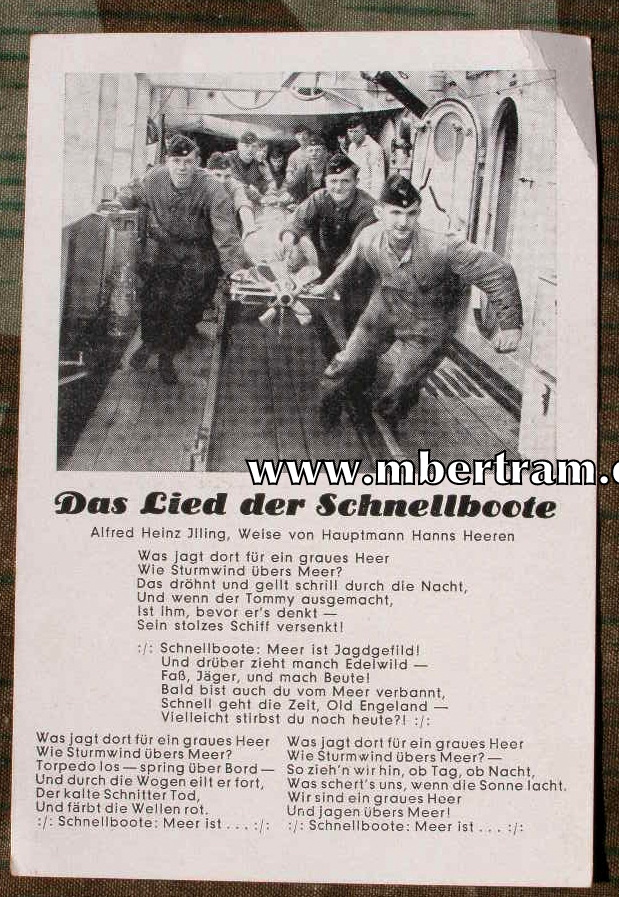 Kriegsmarine "Das Lied der Schnellbote"
